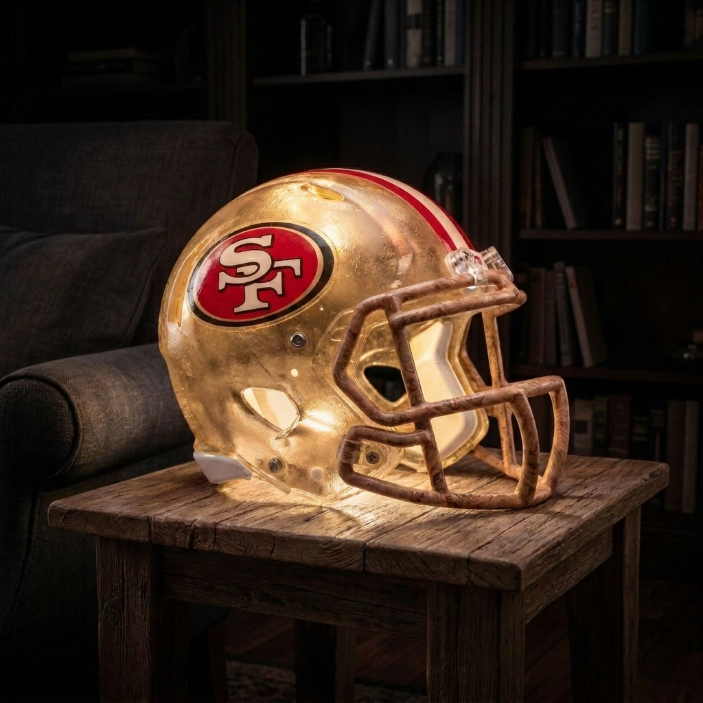 Handmade NFL Football Lamps