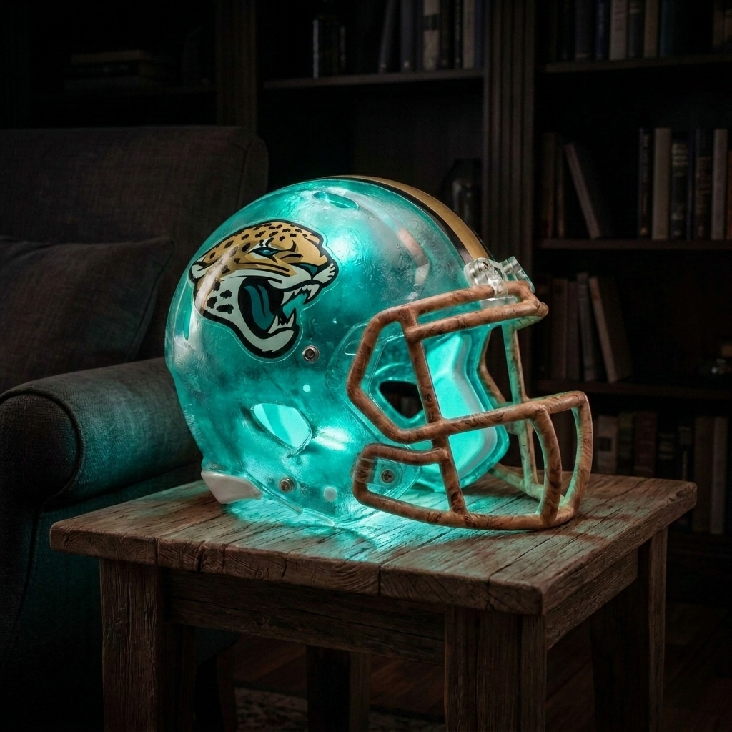 Handmade NFL Football Lamps