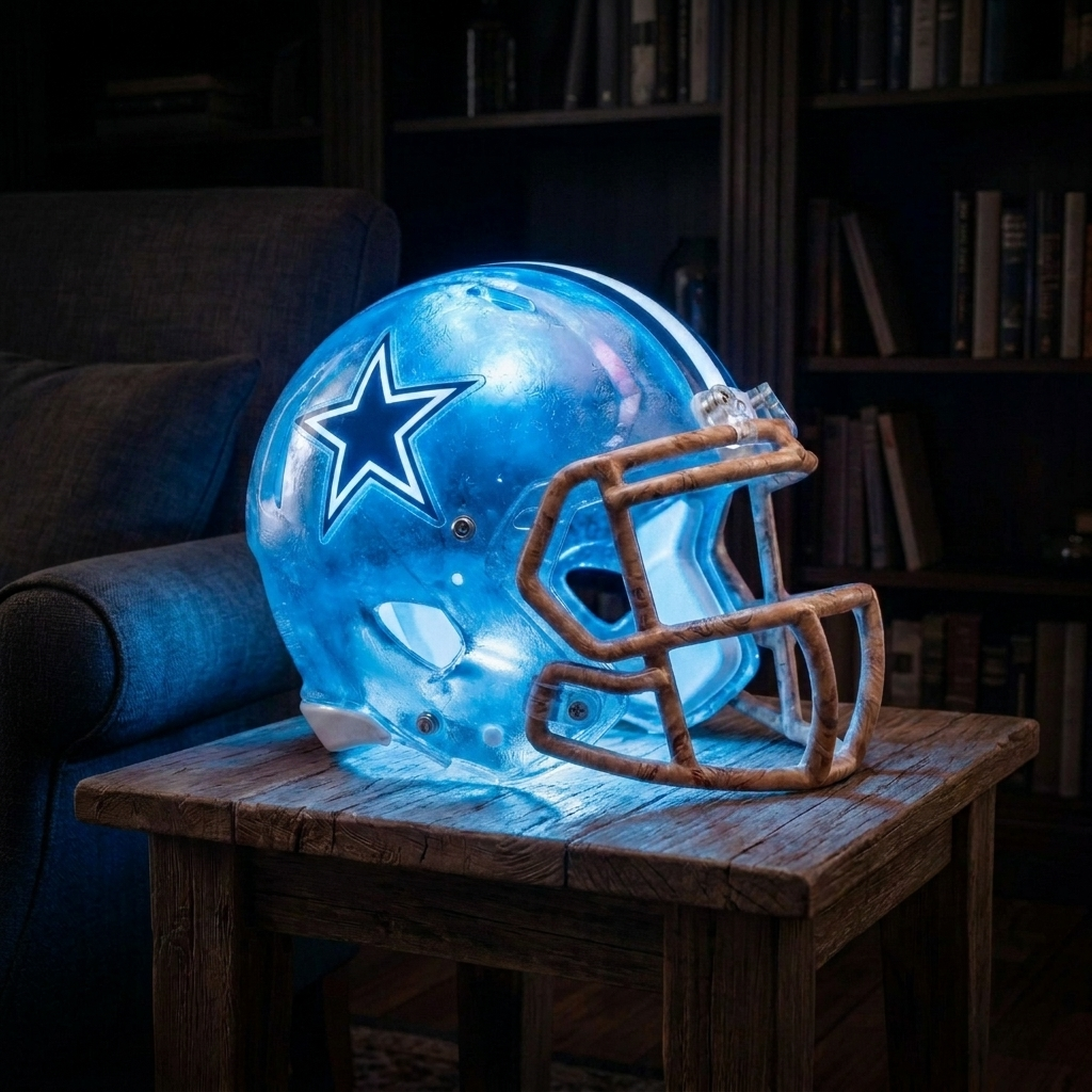Handmade NFL Football Lamps